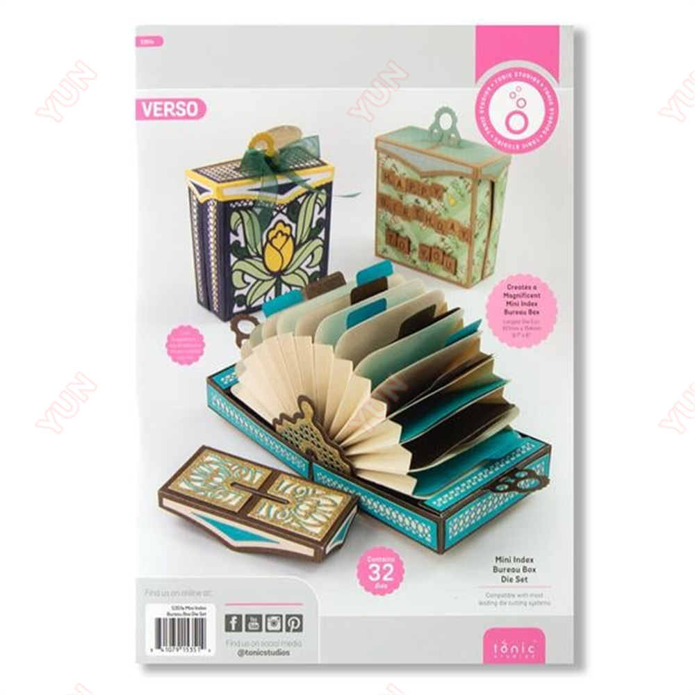 Card Index Box - ชุดแม่พิมพ์โลหะรูปกล่องสำหรับงาน DIY ตกแต่งสมุดภาพ อัลบั้มรูป ทำการ์ดอวยพรแบบนูนลายด้วยมือ