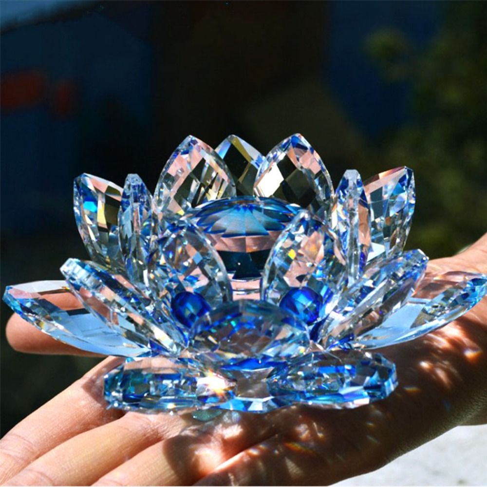 60-140 มม.คริสตัล Lotus Flower - Paper Weight Crystal บทวิจารณ์และราคา