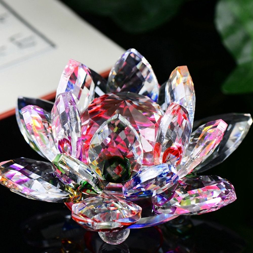 60-140 มม.คริสตัล Lotus Flower - Paper Weight Crystal บทวิจารณ์และราคา