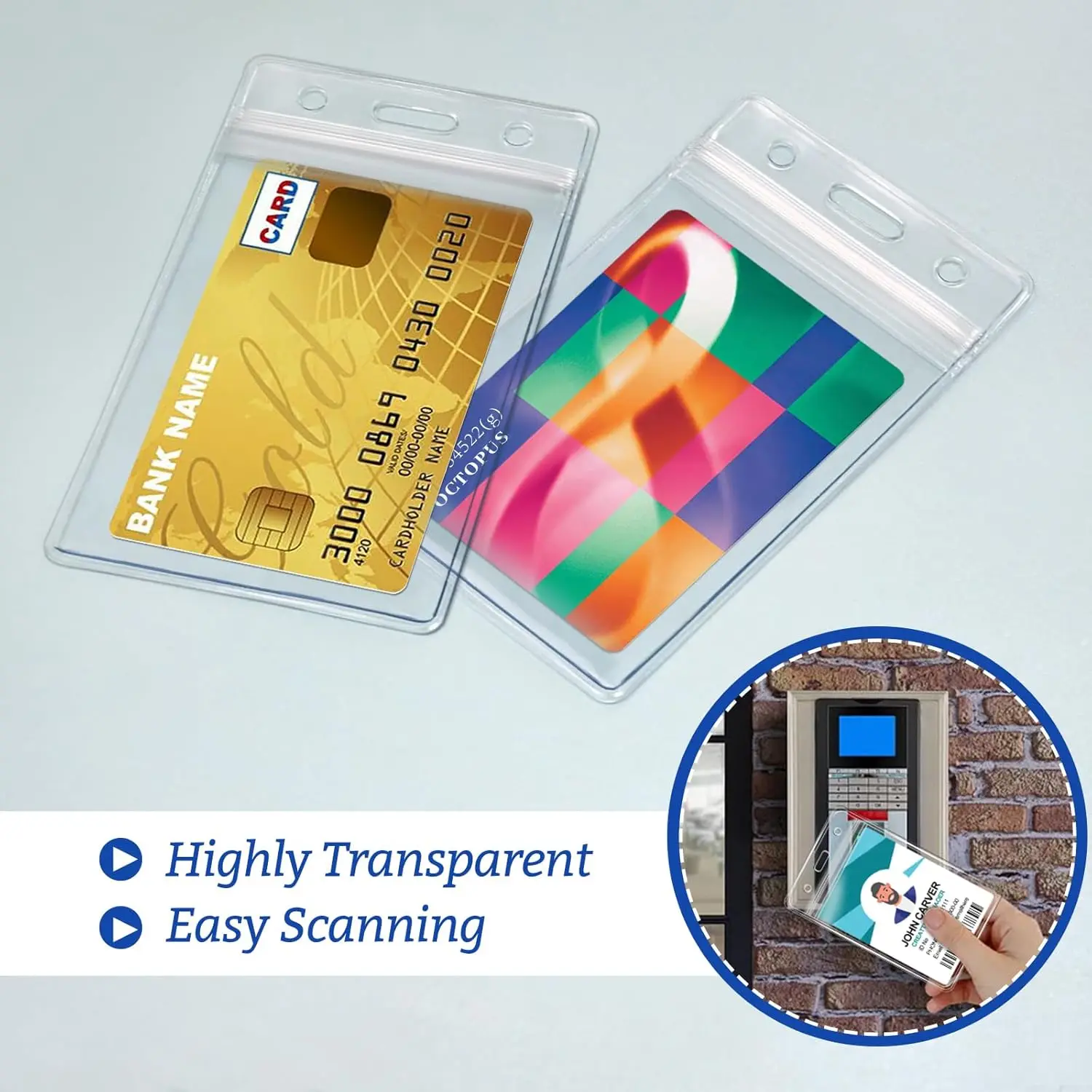 50/40/10/1PCS ซองใส่บัตรประจำต - Index Card Holder บทวิจารณ์และราคา