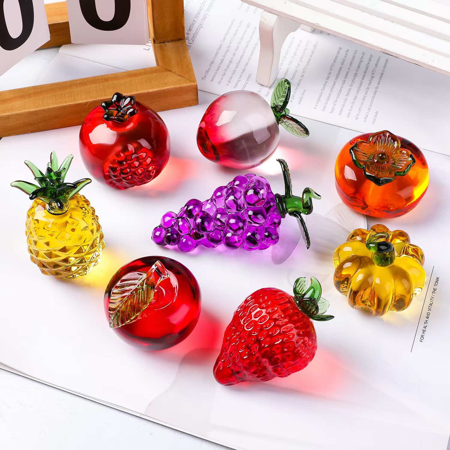 ที่ทับกระดาษผลไม้คริสตัลประดับ - Paper Weight Crystal บทวิจารณ์และราคา