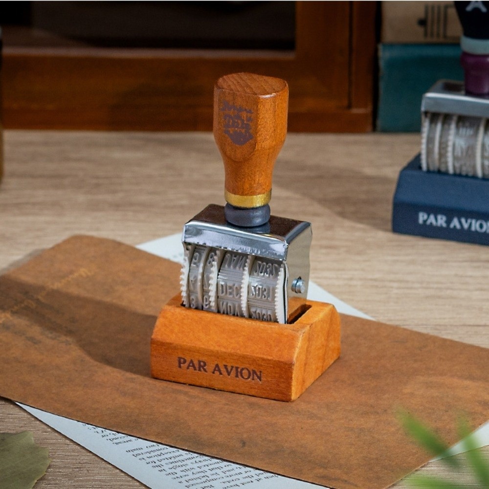 ตราประทับวันที่แบบลูกกลิ้งไม้ส - Rubber Date Stamp บทวิจารณ์และราคา