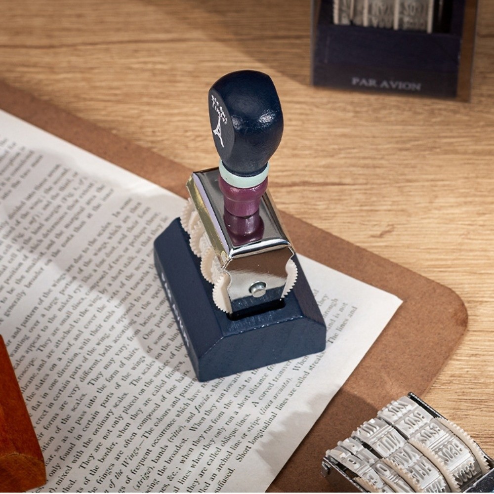 ตราประทับวันที่แบบลูกกลิ้งไม้ส - Rubber Date Stamp บทวิจารณ์และราคา
