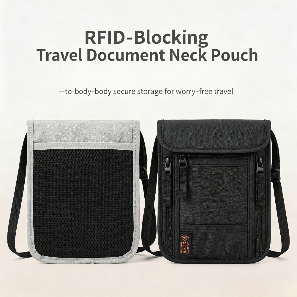กระเป๋าใส่พาสปอร์ตแบบคล้องคอสำ - Index Card Holder บทวิจารณ์และราคา